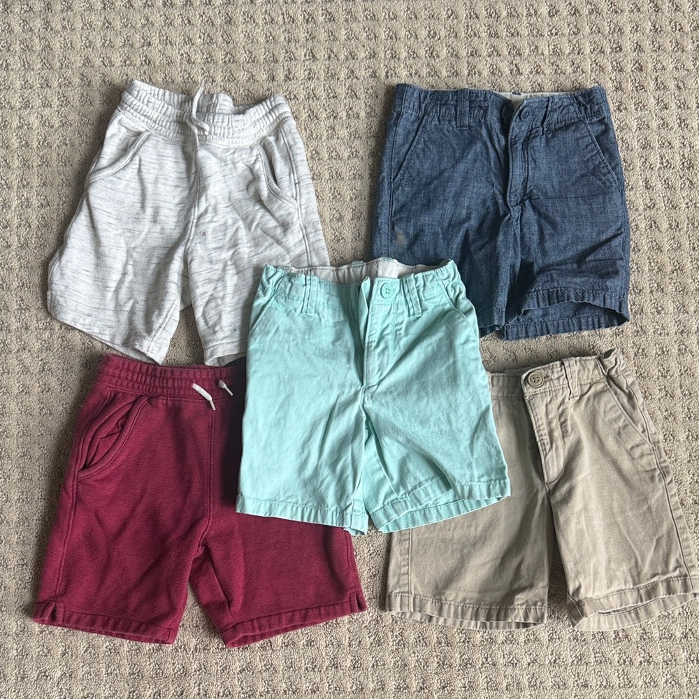 GAP Kids Shorts Set - Gray, Blue, Red, Green, Tan